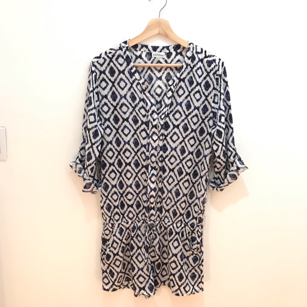 3/4 Sleeve Shorts Romper